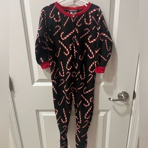 Toddler Candy Cane Footie PJS